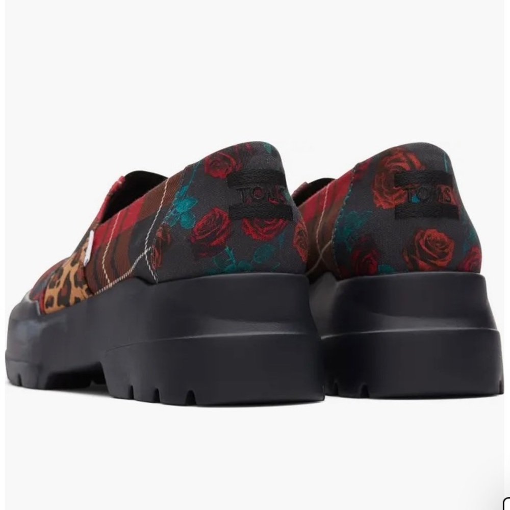 TOMS Size 7 Comlow Platform Loader Patchwork Plaid BRAND NEW. - Picture 4 of 5